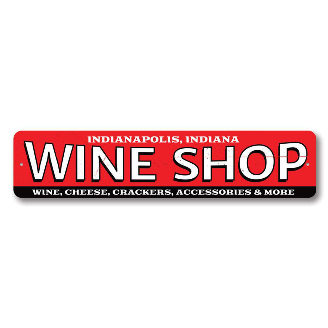 Wine Shop Metal Sign