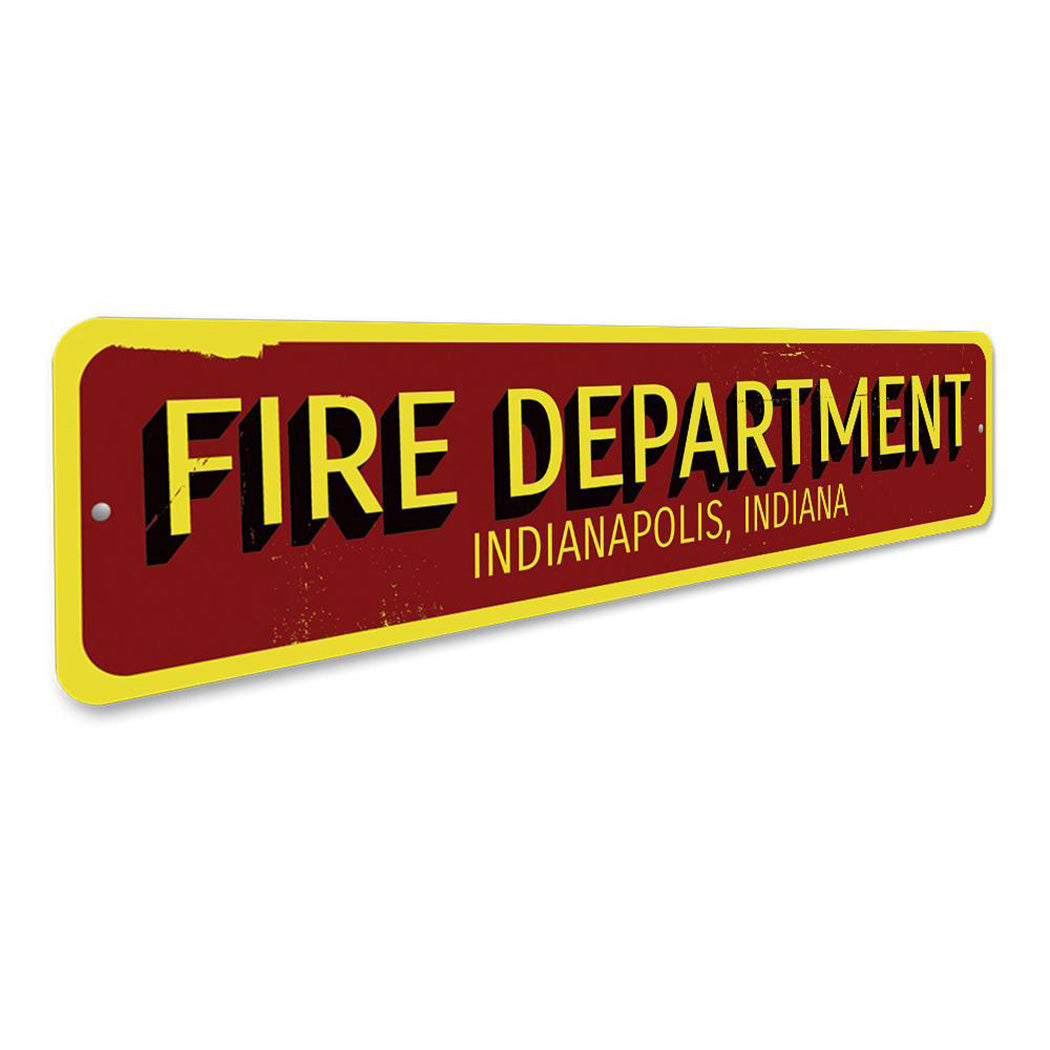 Fire Department City State Sign