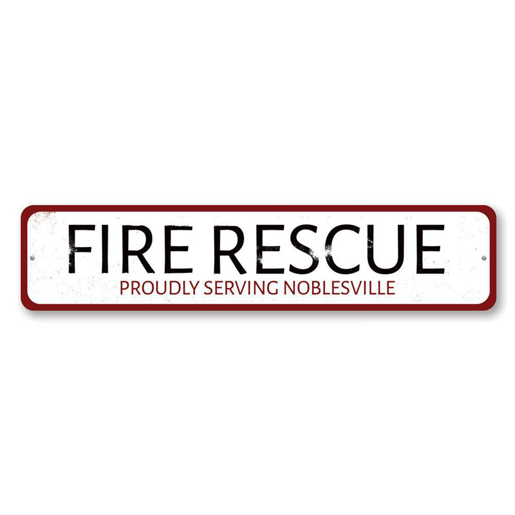 Fire Rescue Pride Metal Sign