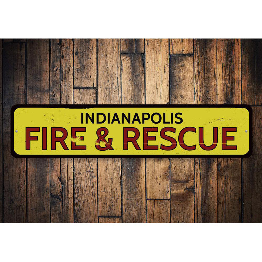 City Fire & Rescue Sign