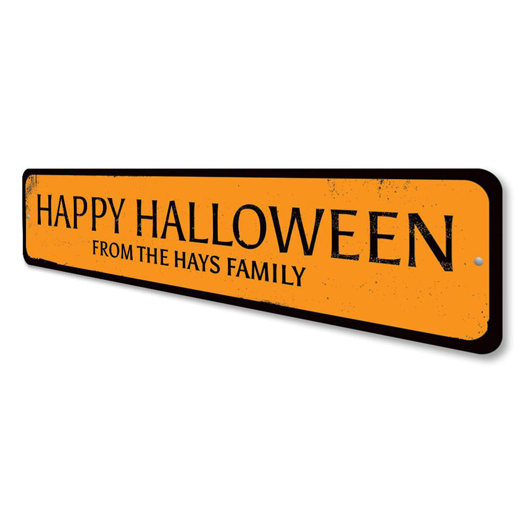 Happy Halloween Family Sign