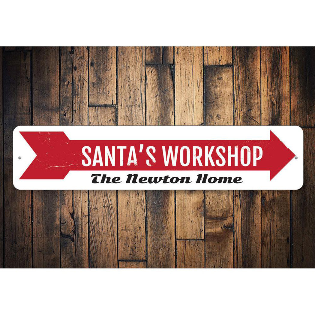 Santa's Workshop Sign