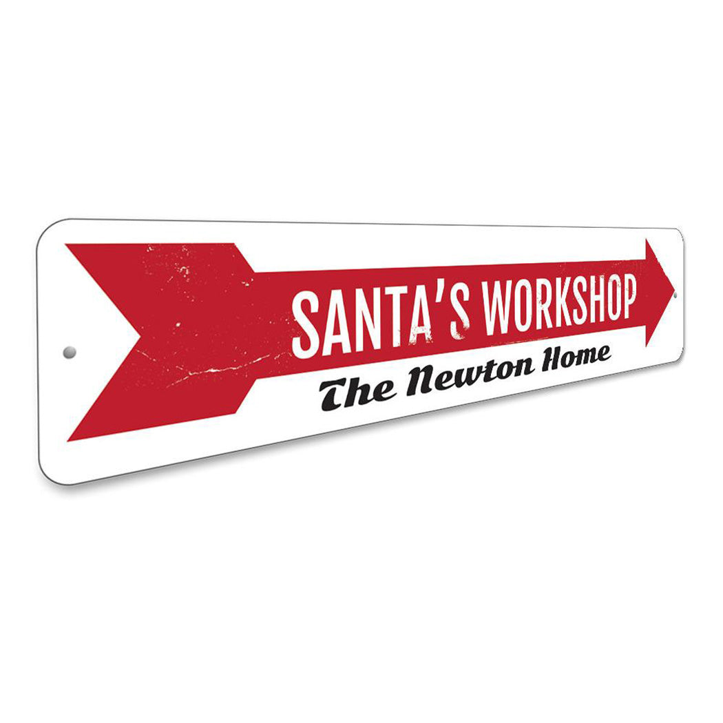 Santa's Workshop Sign