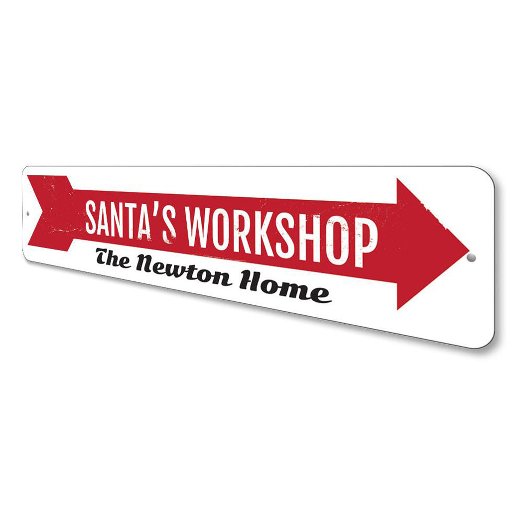 Santa's Workshop Sign