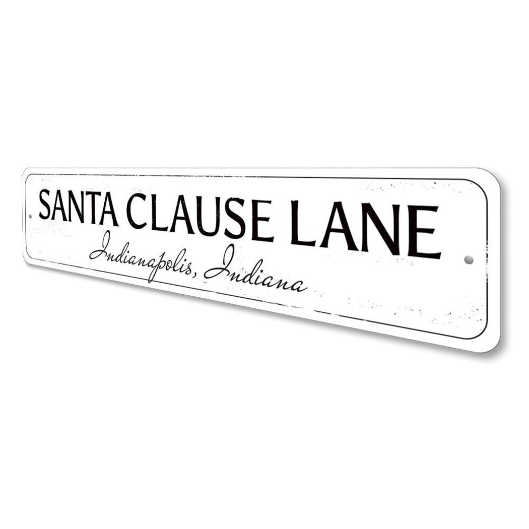 Santa Clause Lane Sign