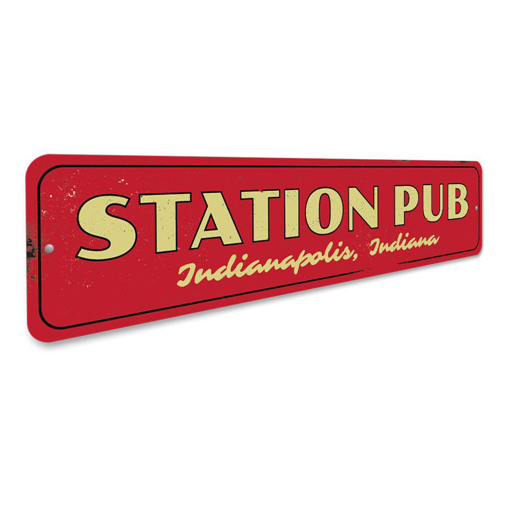 Station Pub Sign