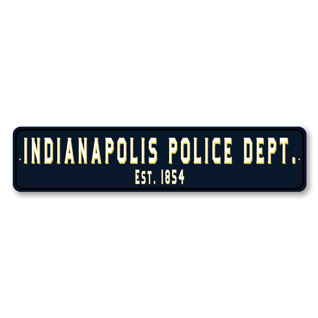 Police Department Established Year Sign