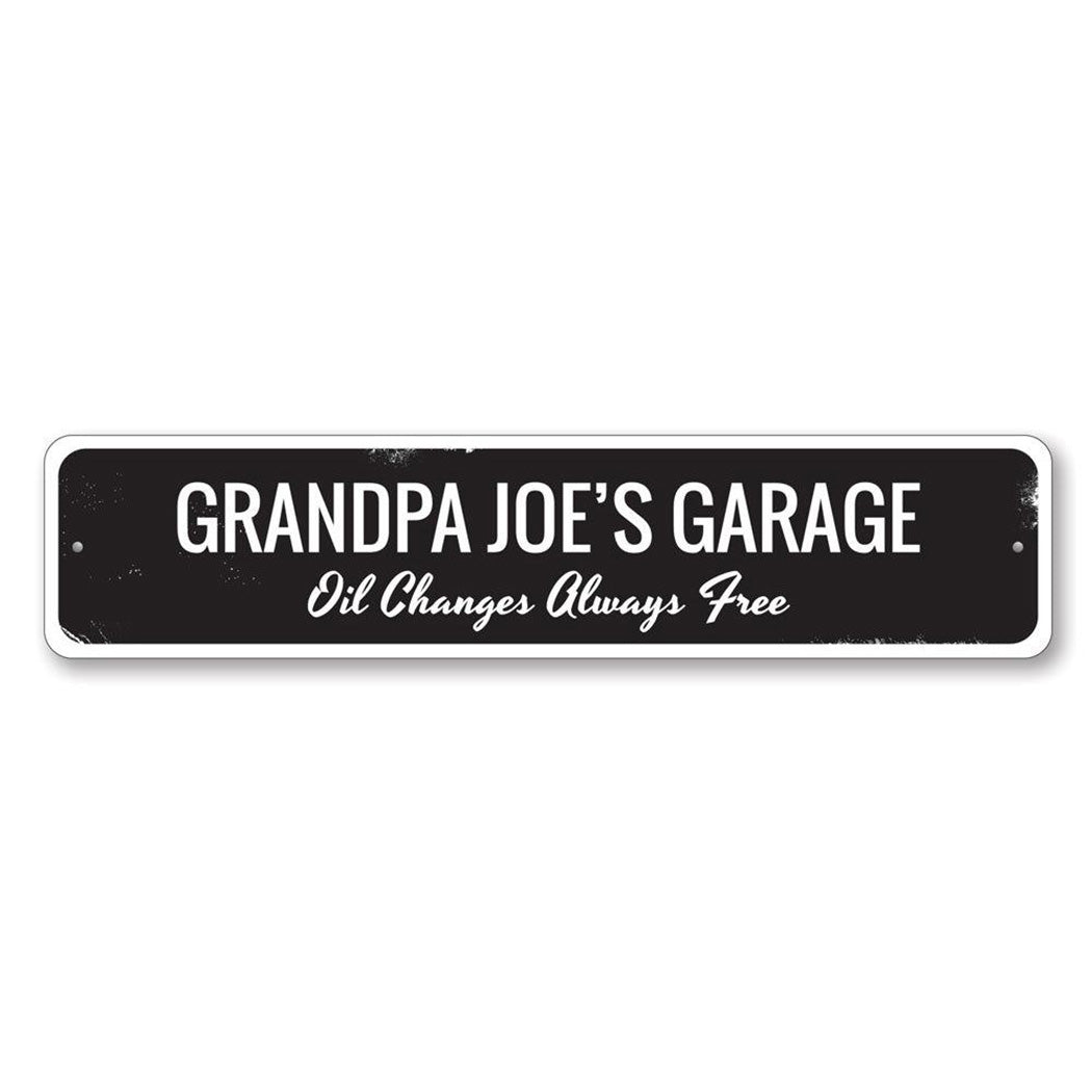 Oil Changes Always Free Metal Sign
