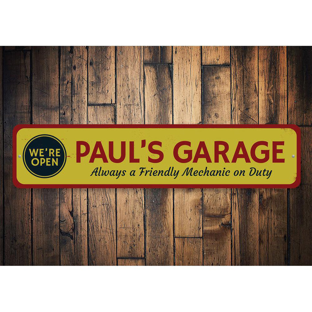 Open Garage Sign