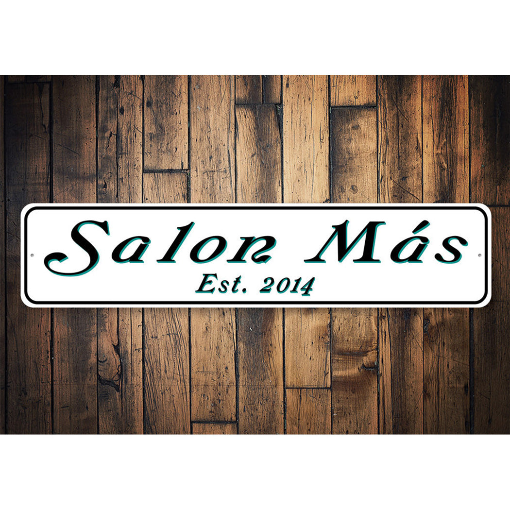 Personalized Salon Established Year Sign