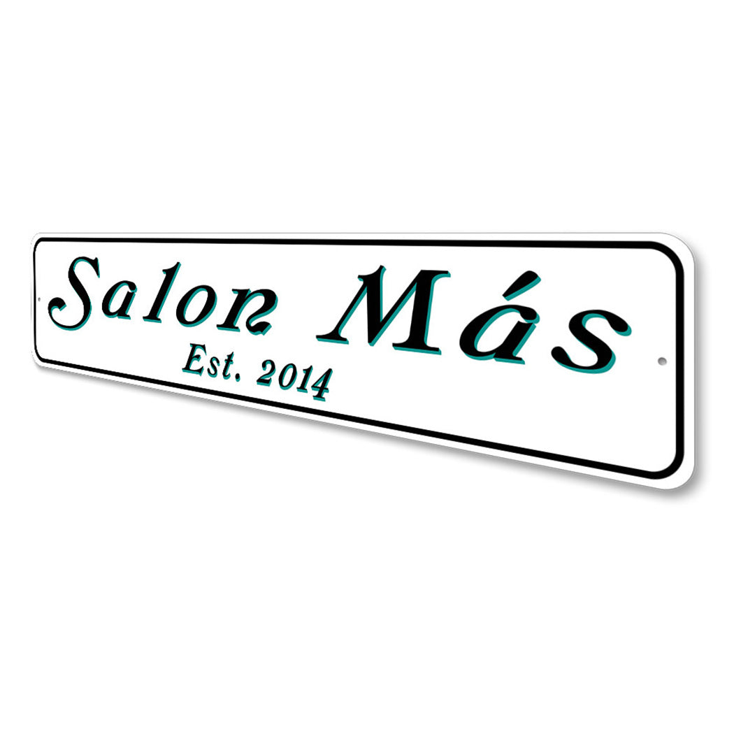 Personalized Salon Established Year Sign
