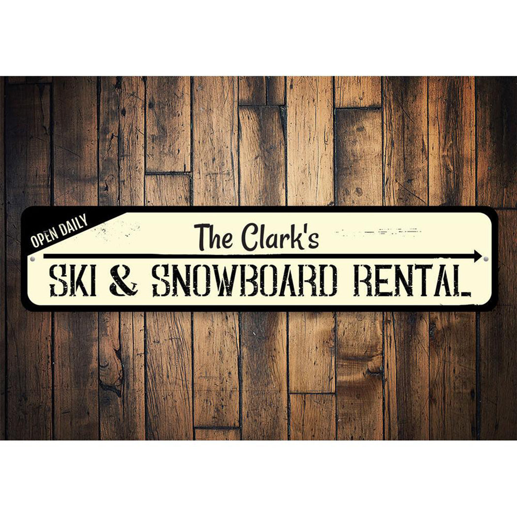 Ski & Snowboard Sign