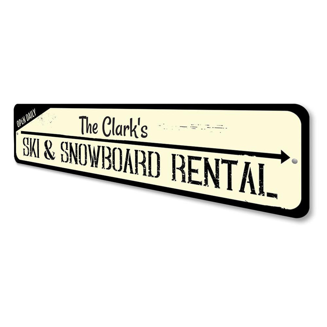 Ski & Snowboard Sign