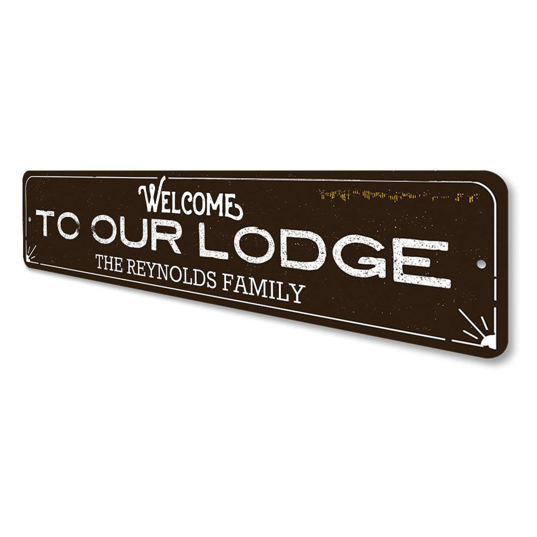 Lodge Welcome Sign