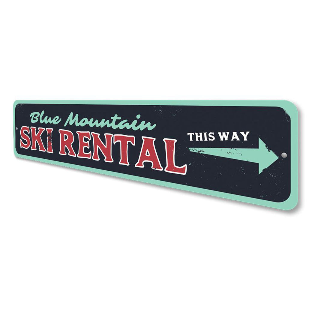 Ski Rental Sign