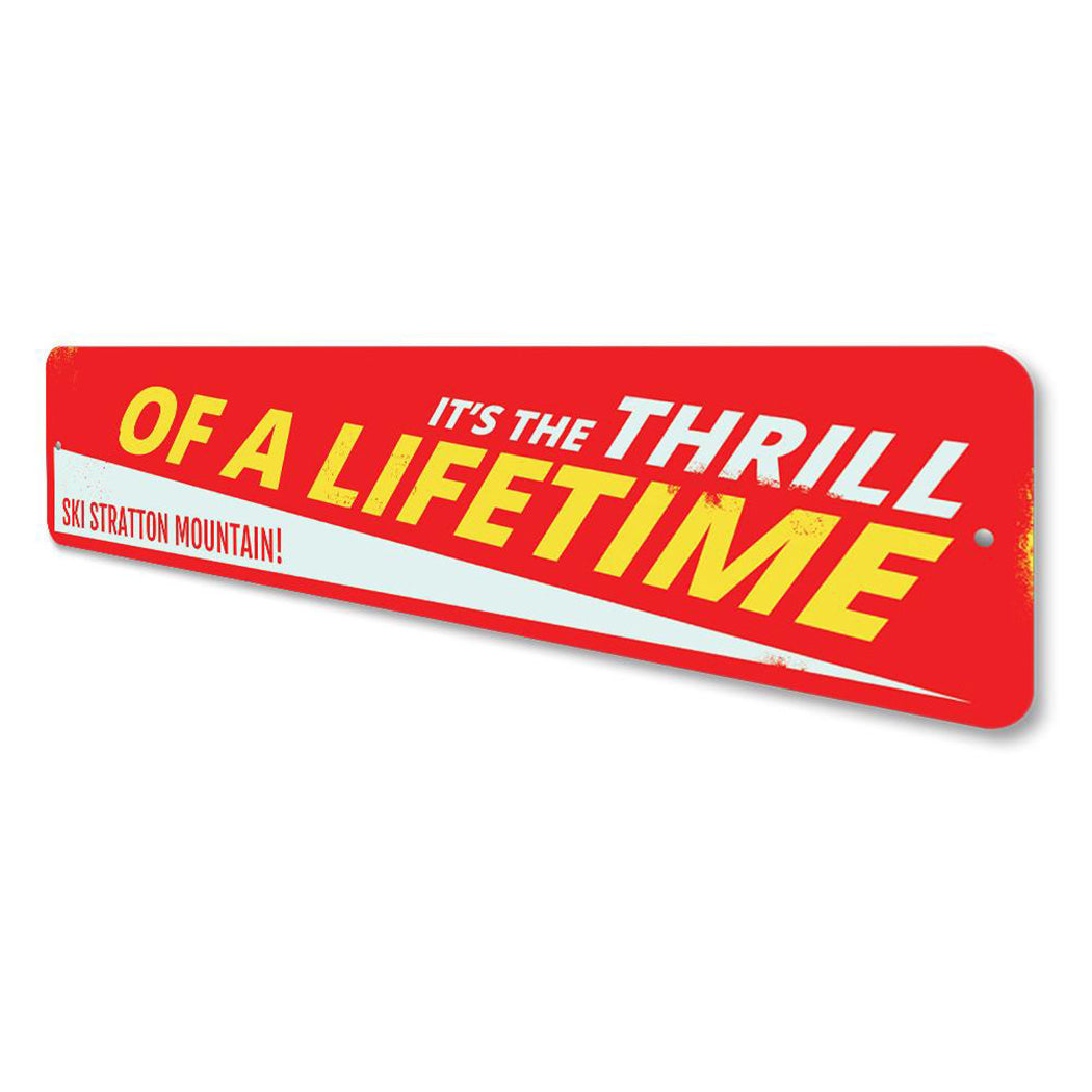 Ski Thrill of a Lifetime Sign