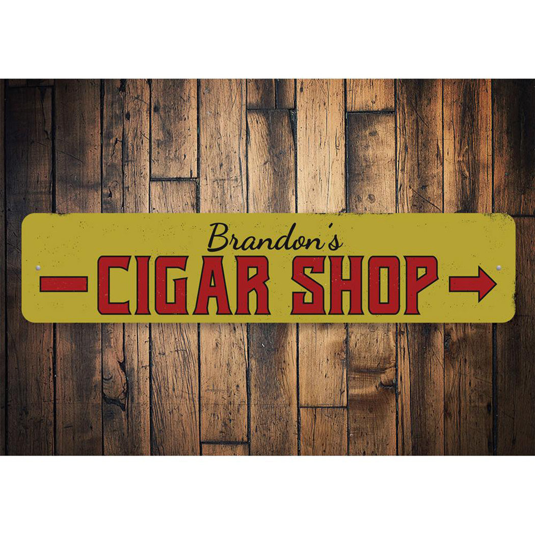 Cigar Shop Arrow Sign