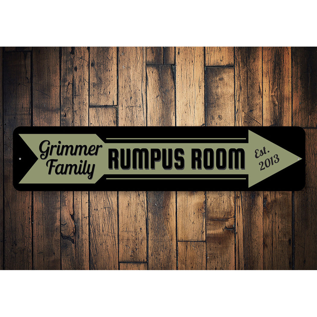 Rumpus Room Arrow Sign