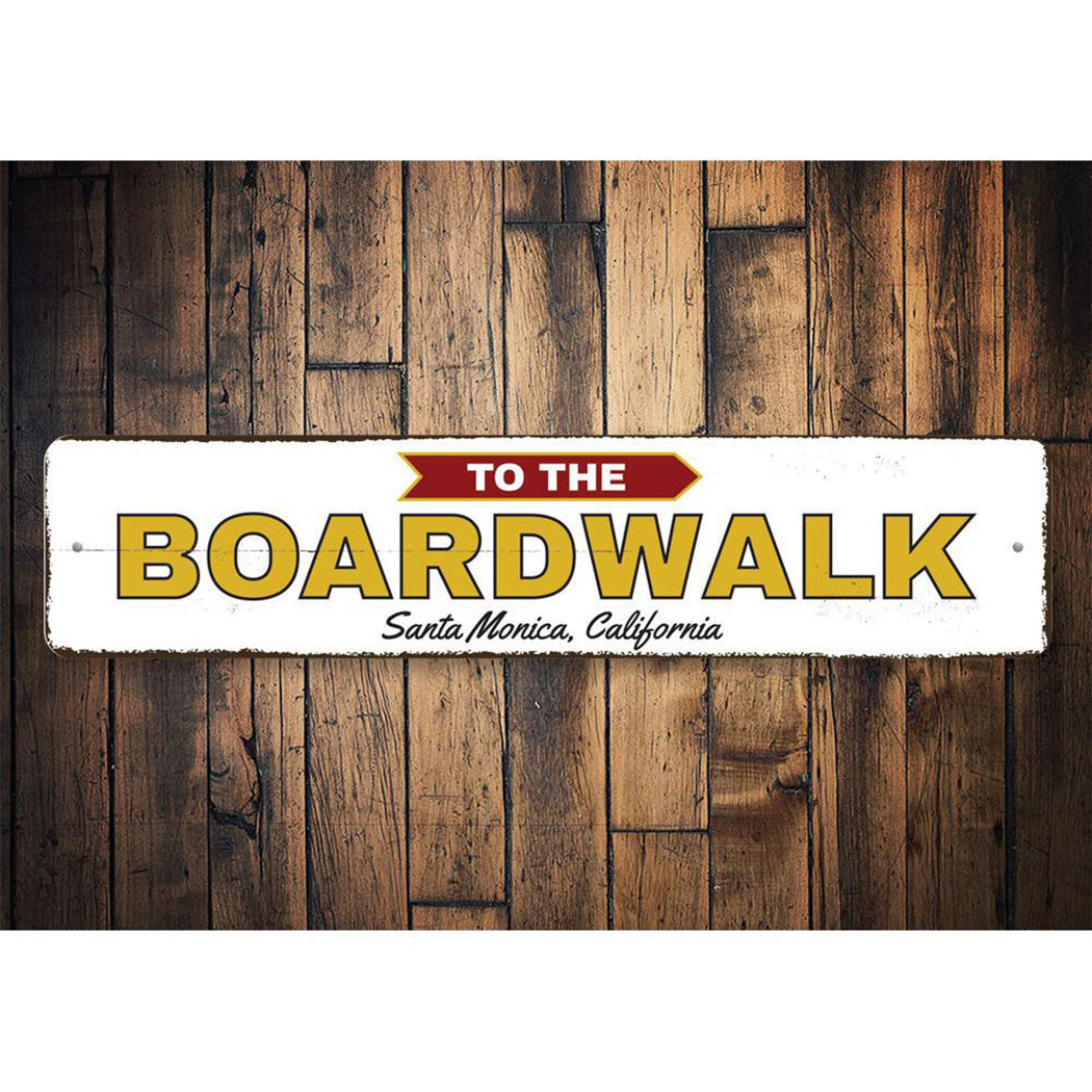 To the Boardwalk Sign