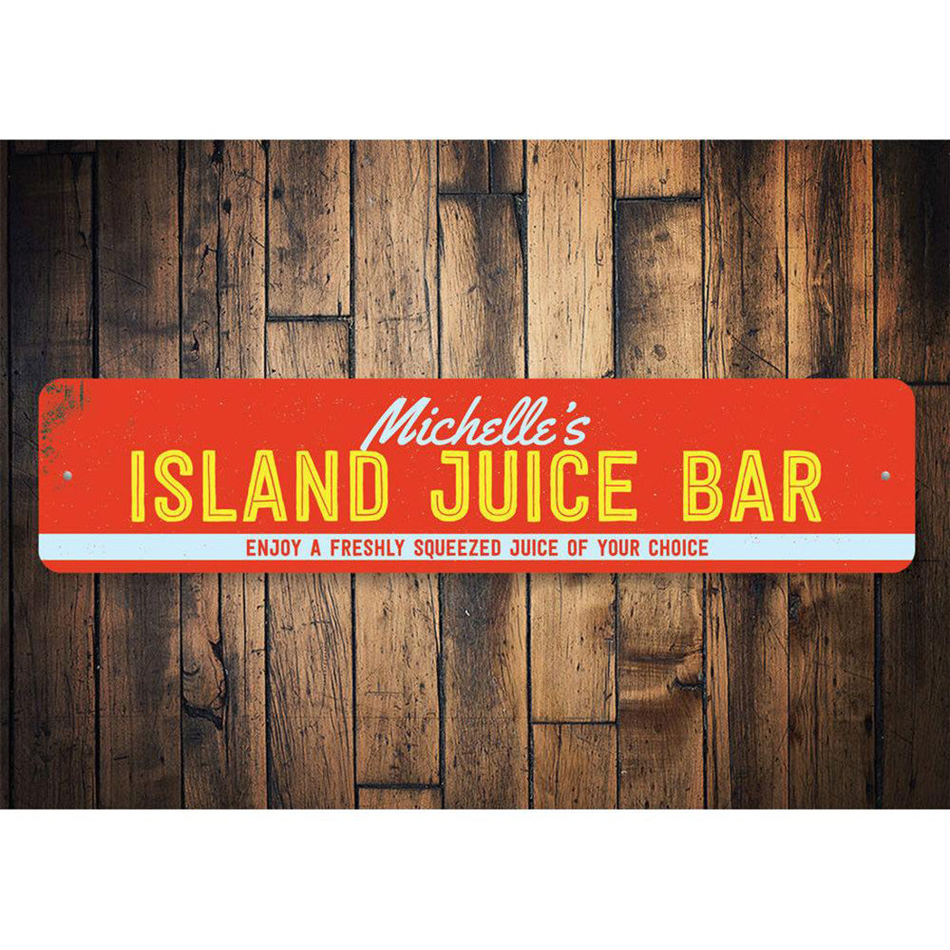 Island Juice Bar Sign