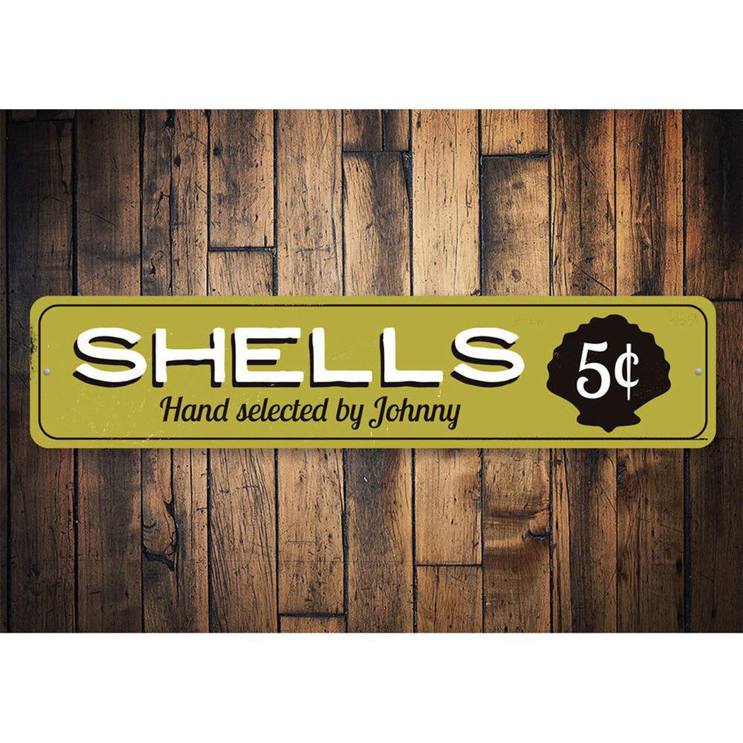 Shells 5 Cents Sign