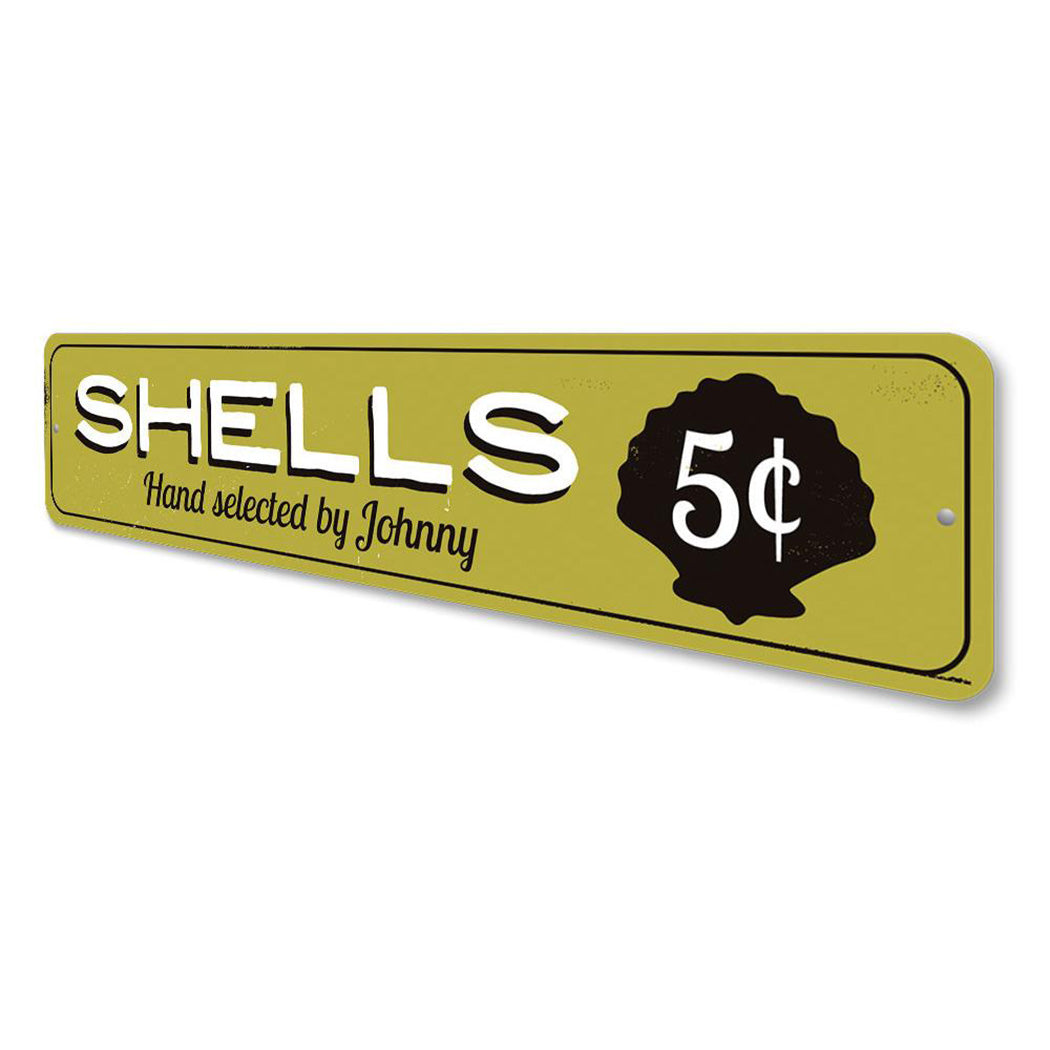 Shells 5 Cents Sign