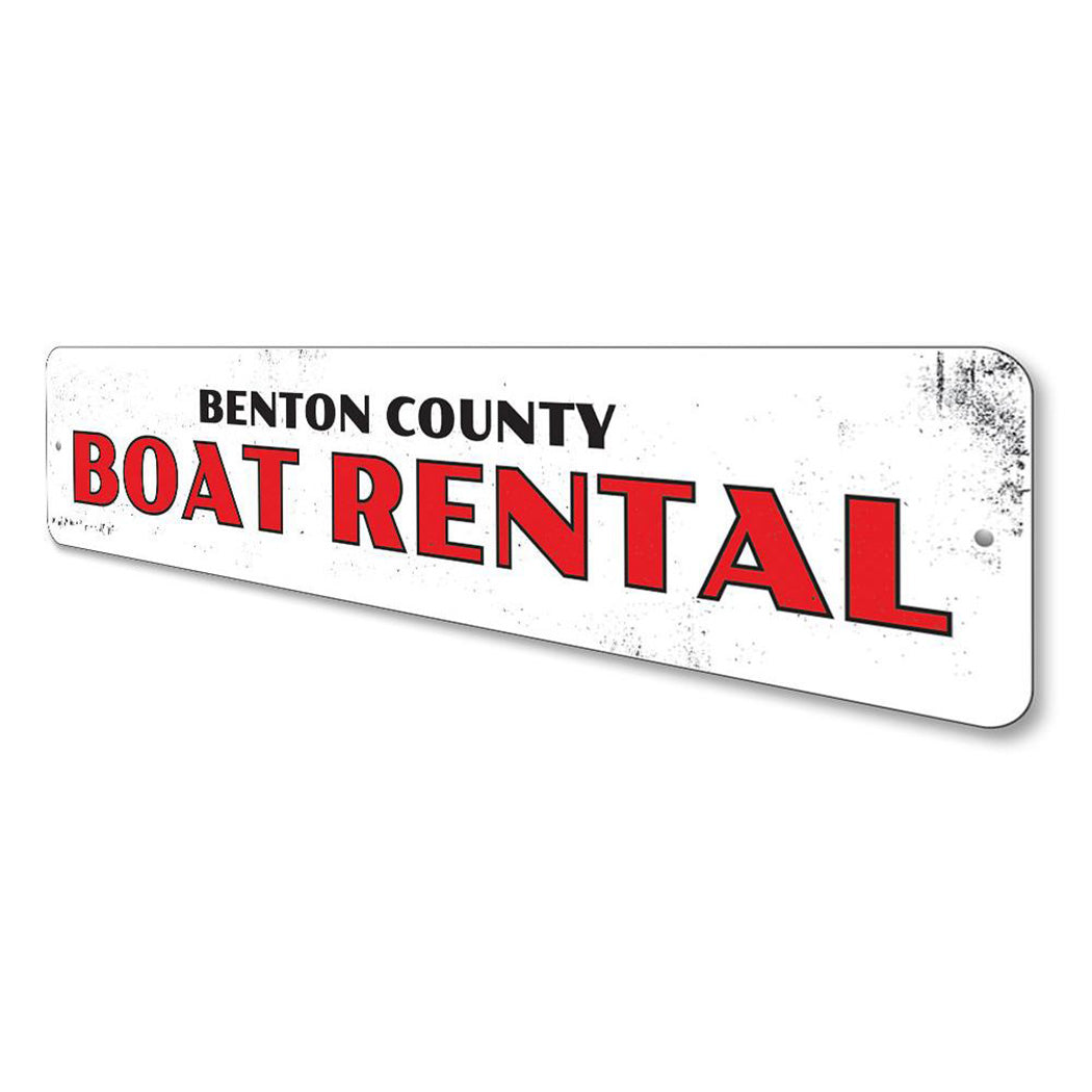 Coastal Boat Rental Sign