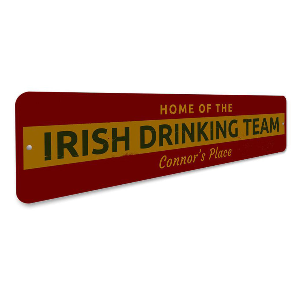 Irish Drinking Team Sign