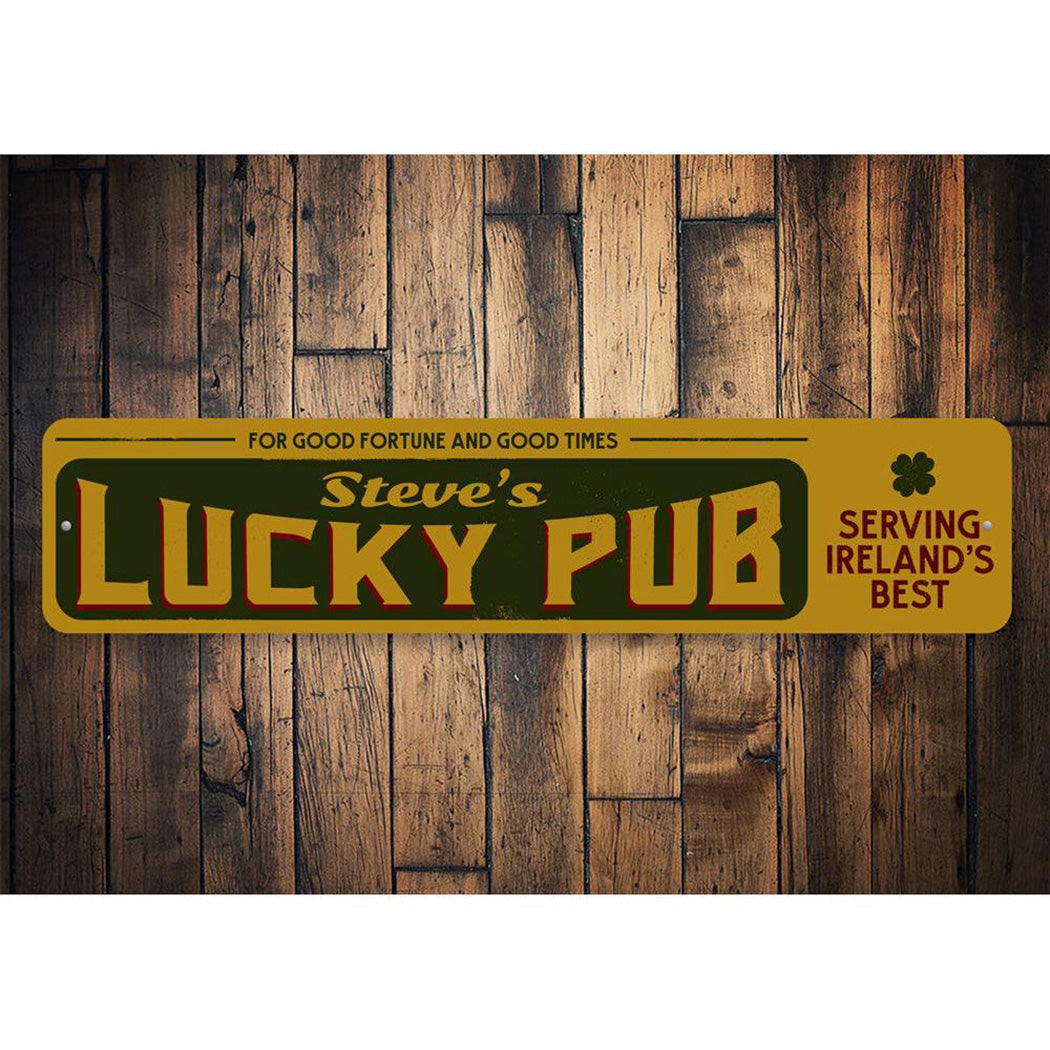 Lucky Irish Pub Sign
