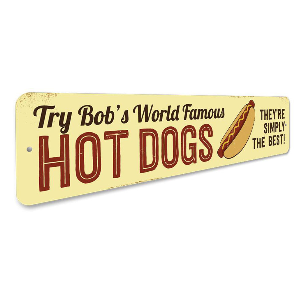 World Famous Hot Dogs Sign