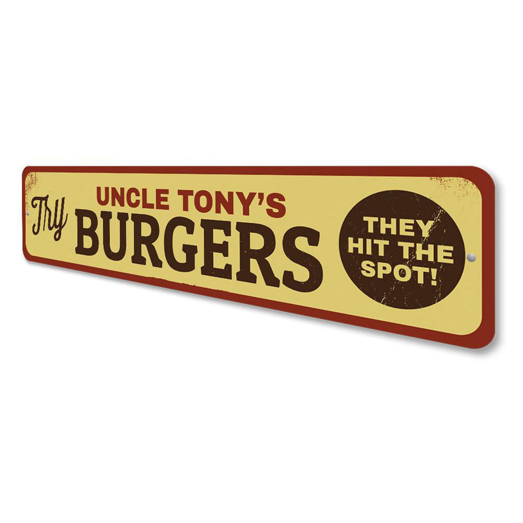 Try Burgers Sign
