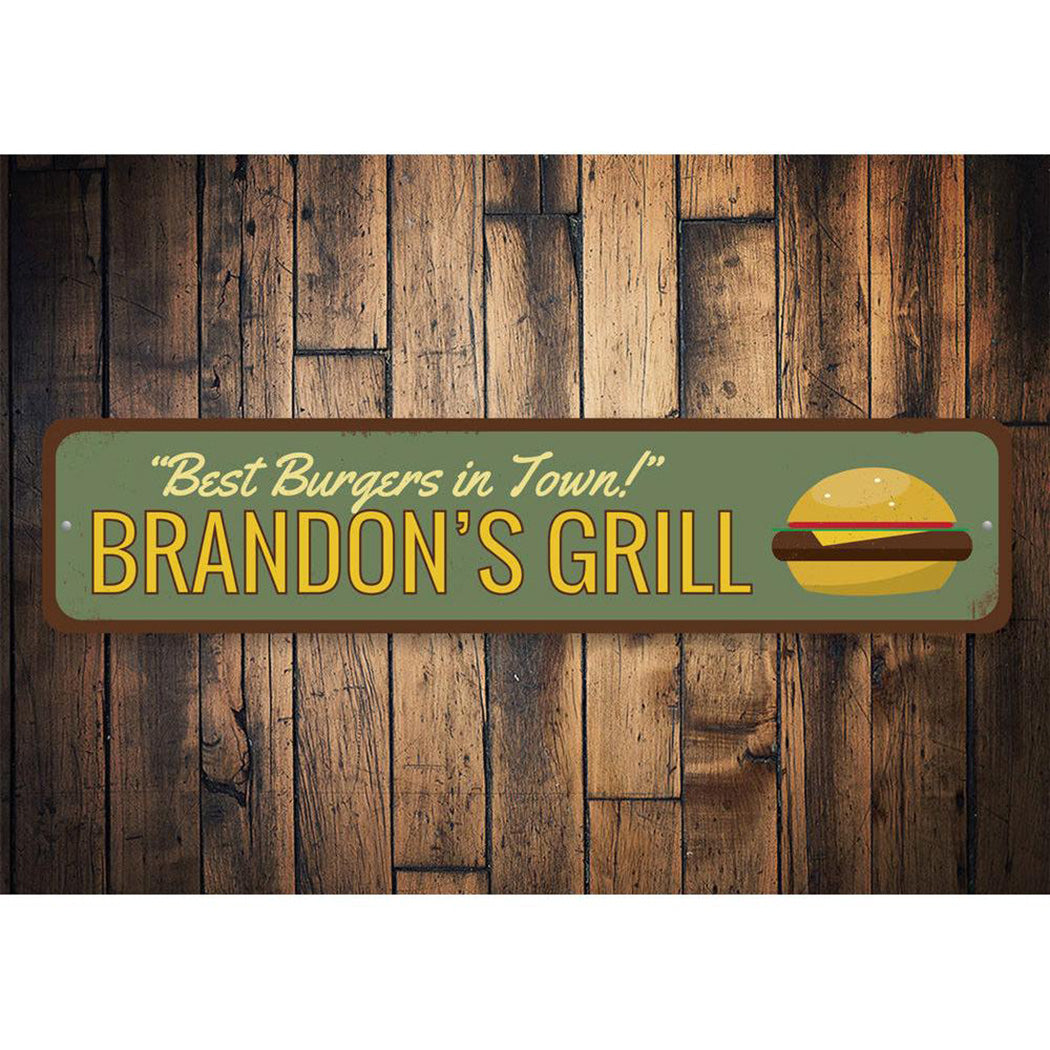 Best Burgers in Town Sign