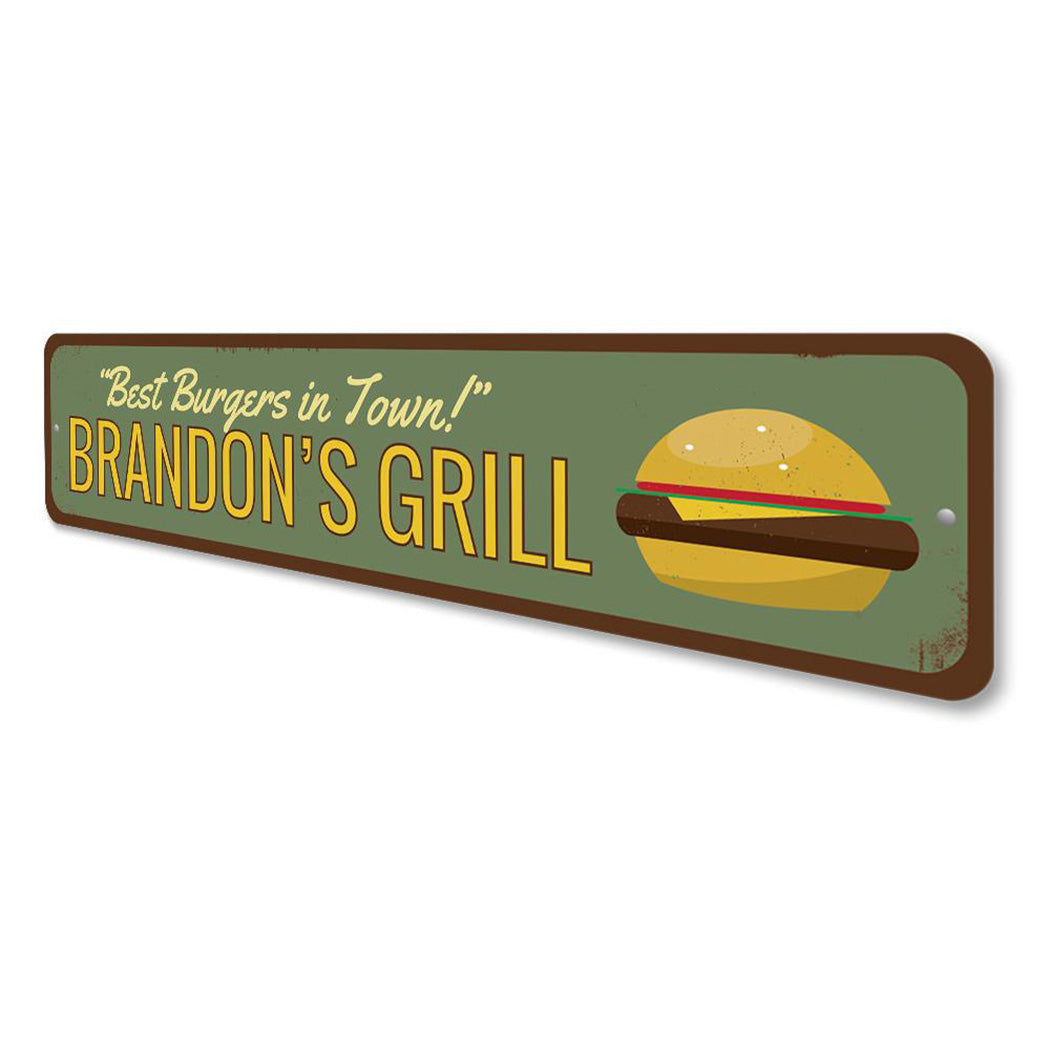 Best Burgers in Town Sign
