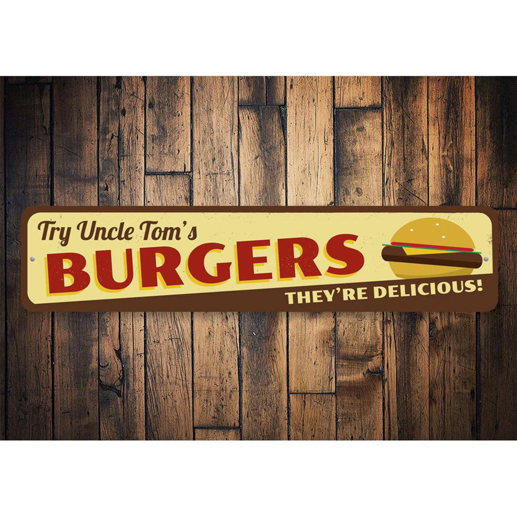 Delicious Burgers Sign