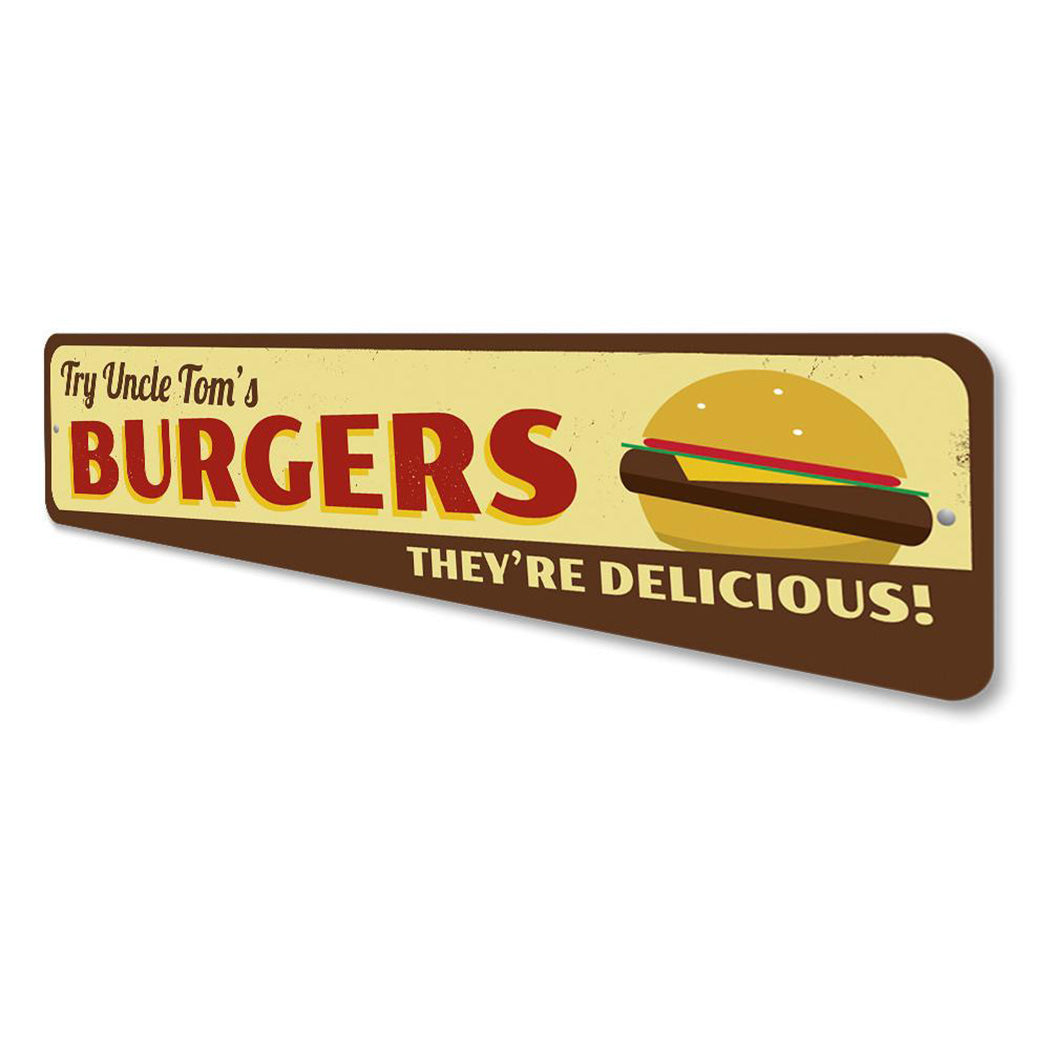Delicious Burgers Sign