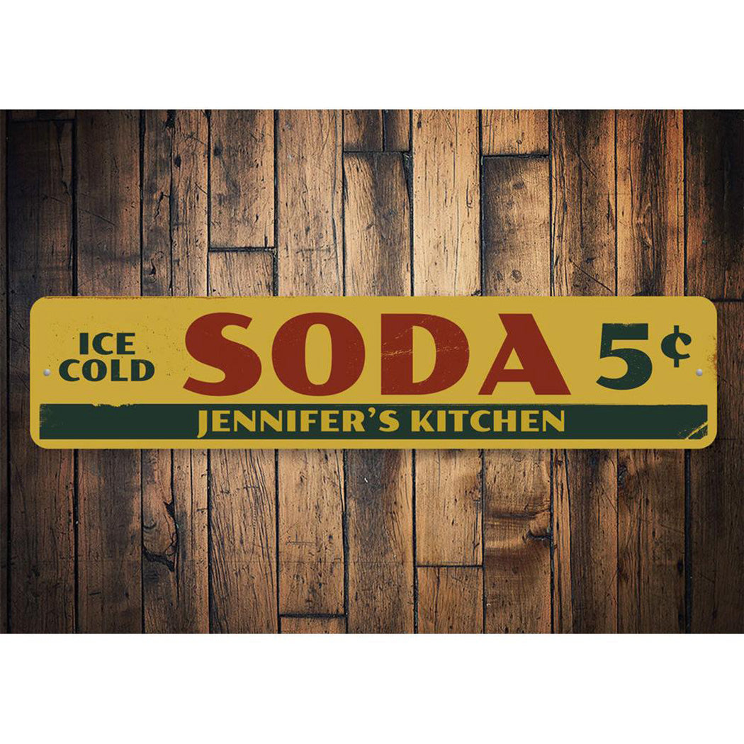 Soda 5 Cents Sign