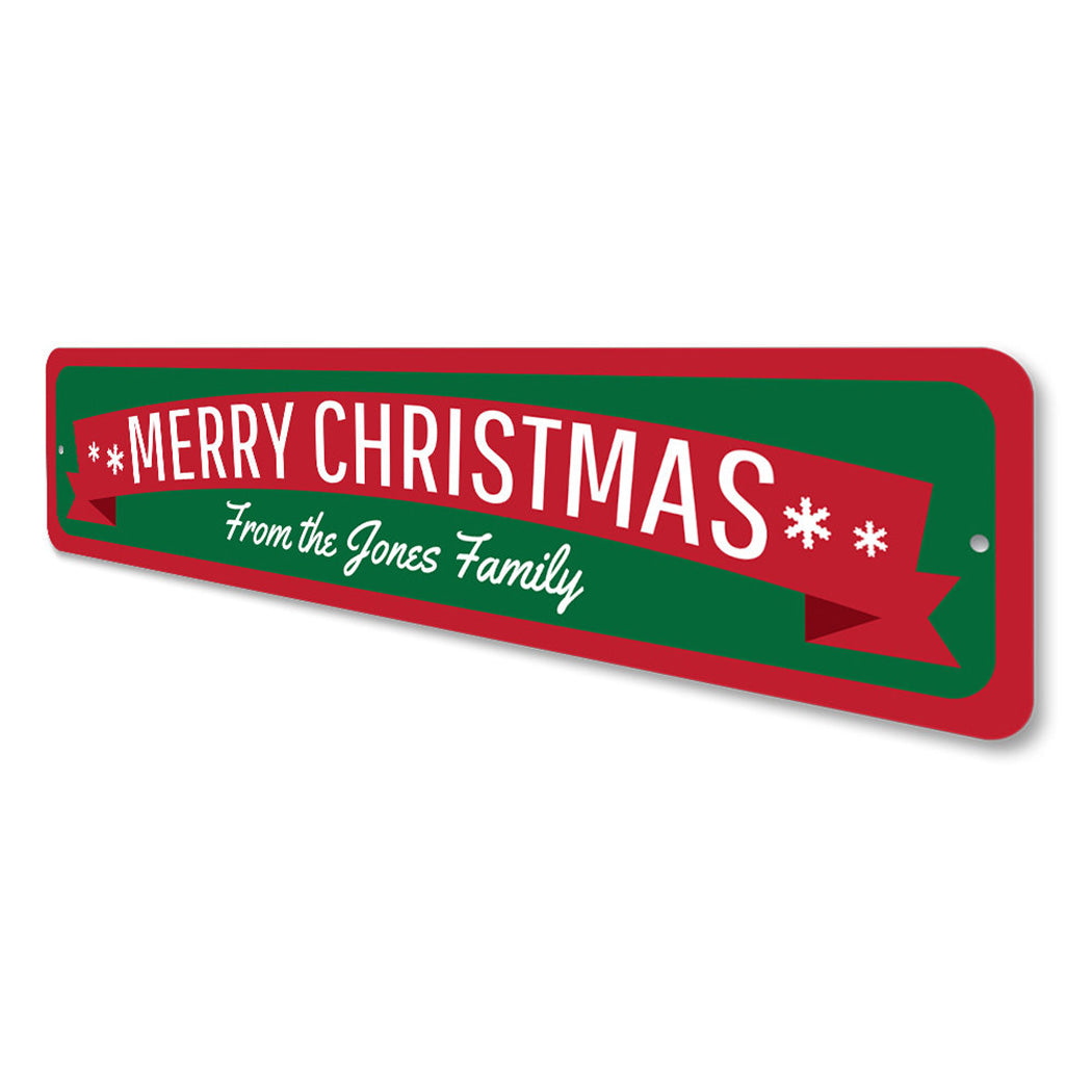 Merry Christmas Banner Sign