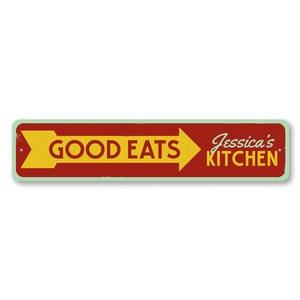 Good Eats Metal Sign
