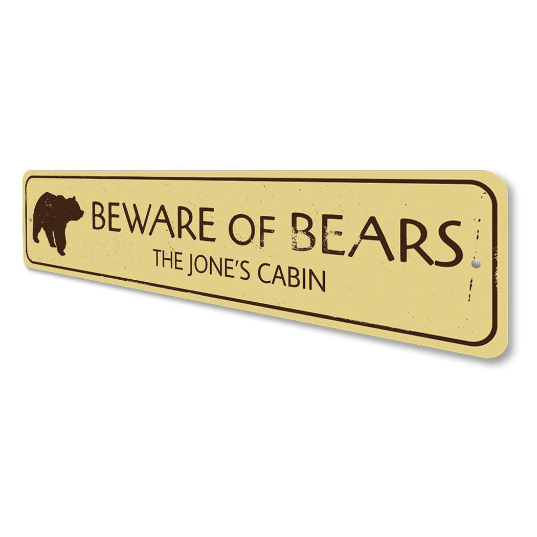 Beware of Bears Sign