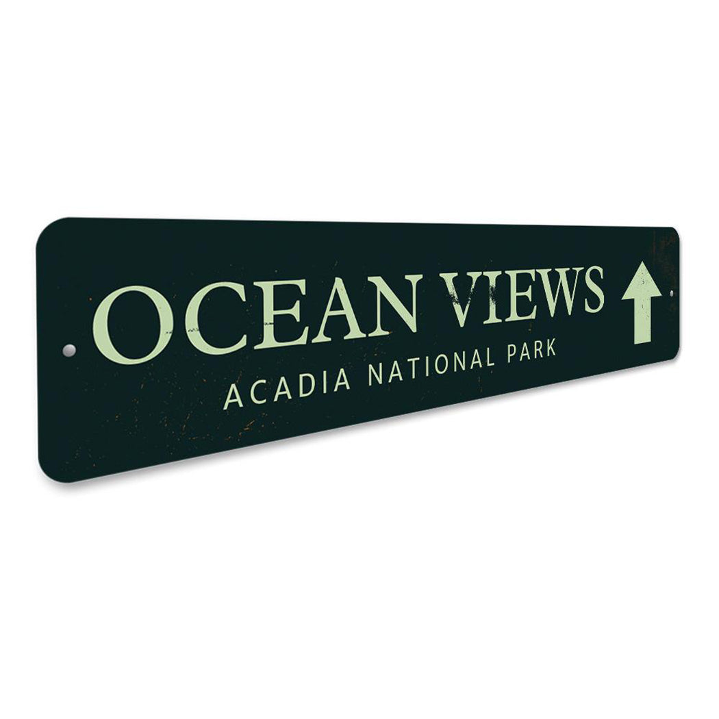 Ocean Views Sign
