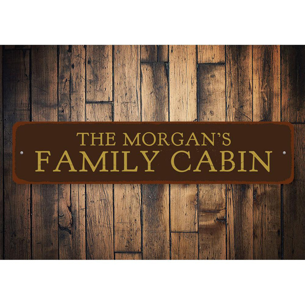 Family Name Cabin Sign