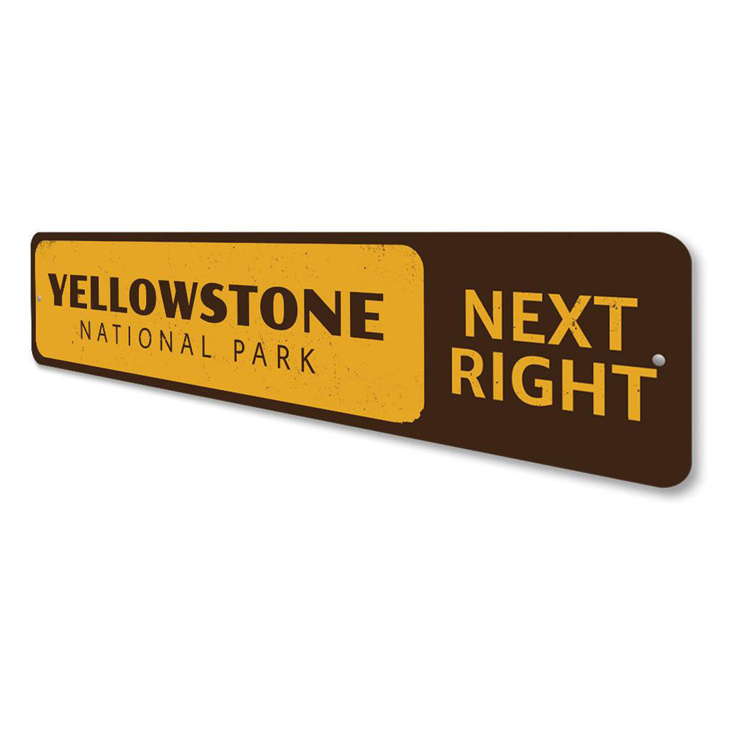 National Park Next Right Sign