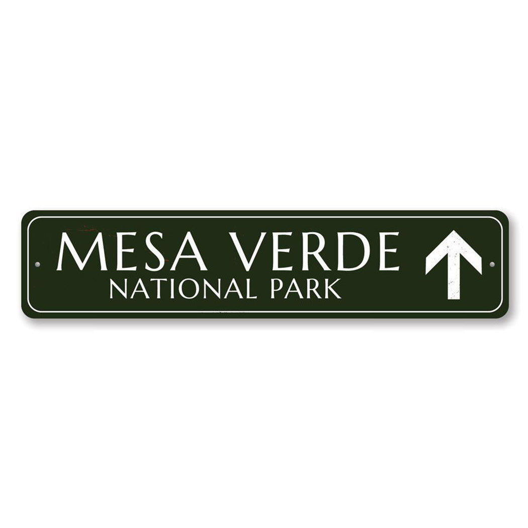 National Park Arrow Metal Sign