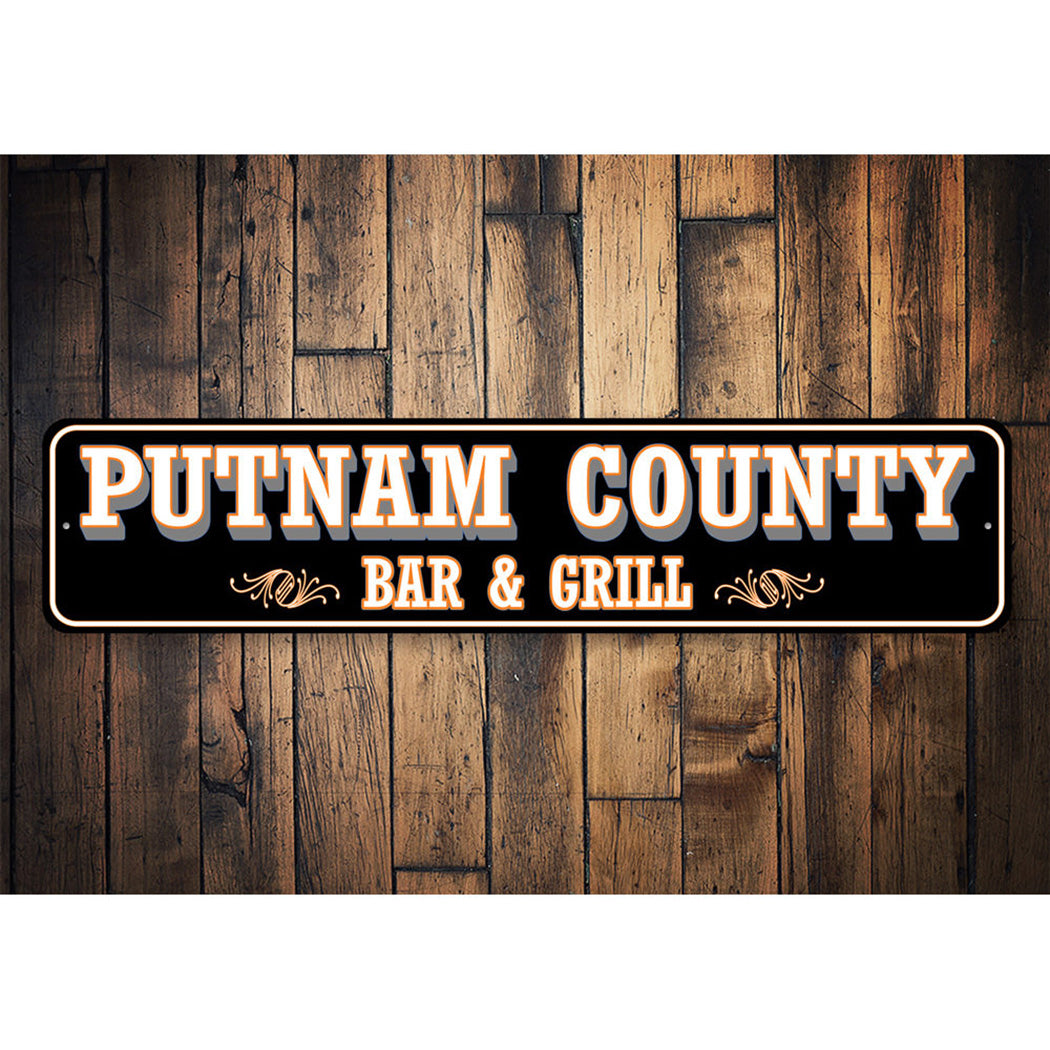 Custom County Bar And Grill Sign