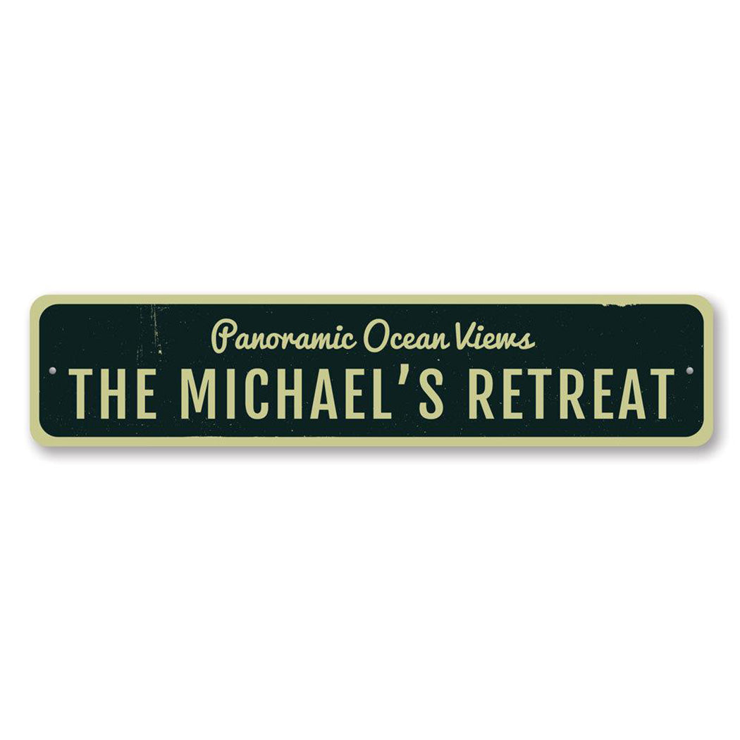 Panoramic Ocean Views Metal Sign