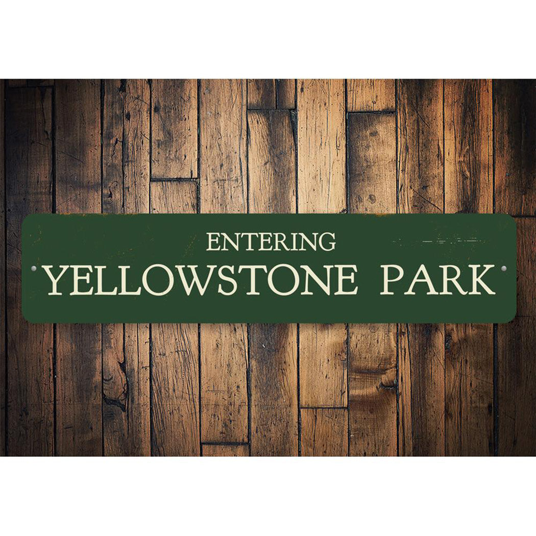Entering Park Sign