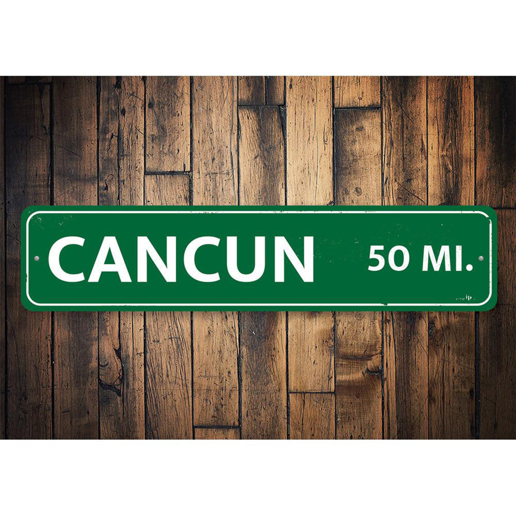 Mileage Destination Sign