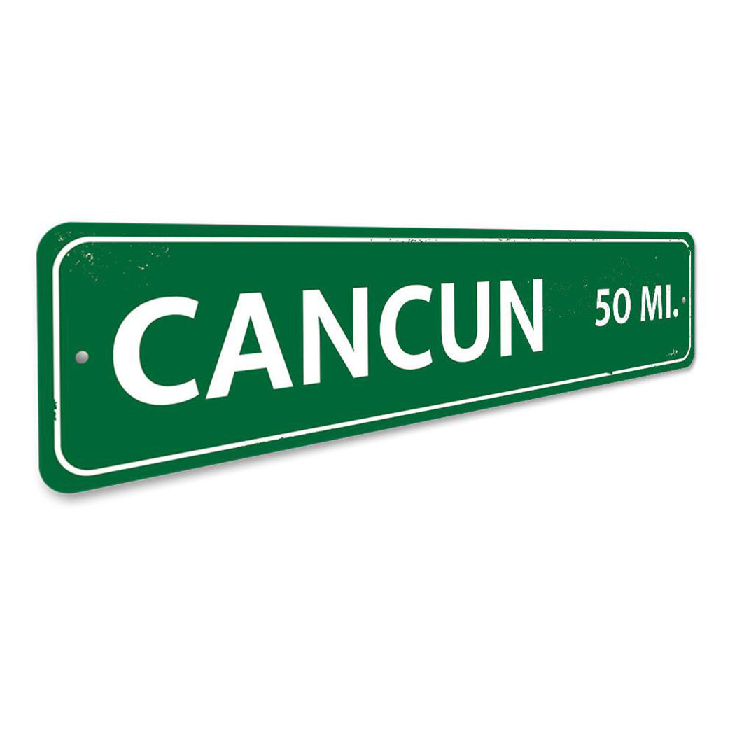 Mileage Destination Sign