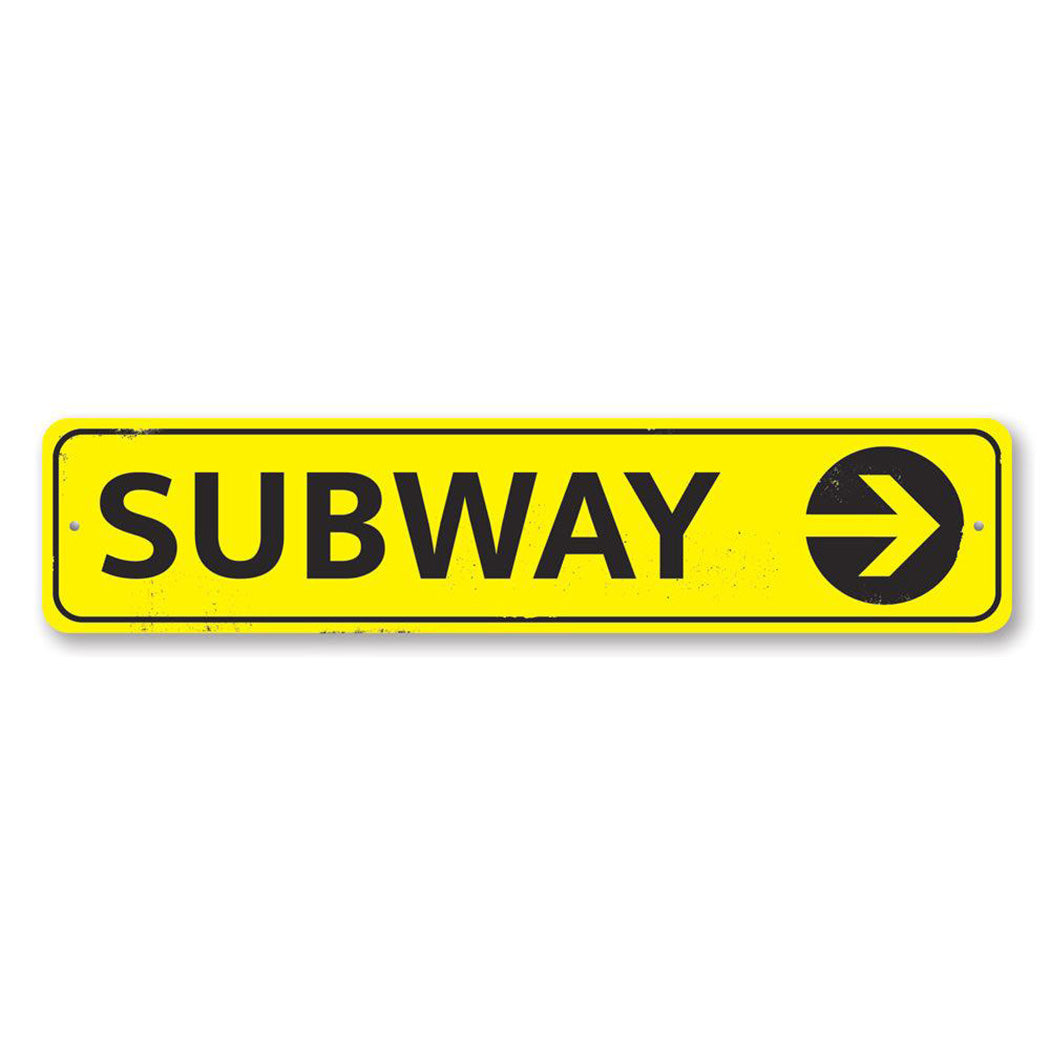 Subway Metal Sign