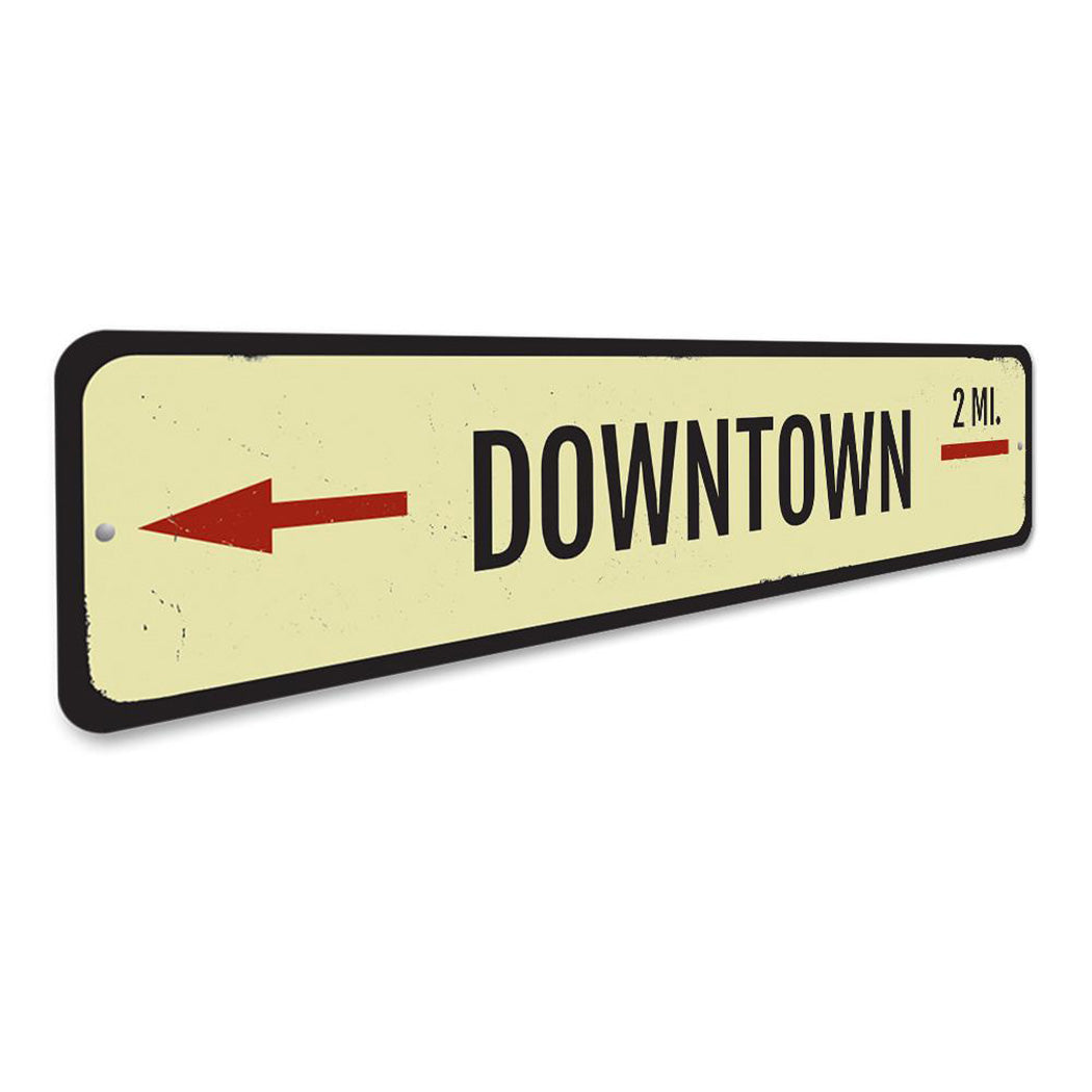 Downtown Mileage Sign